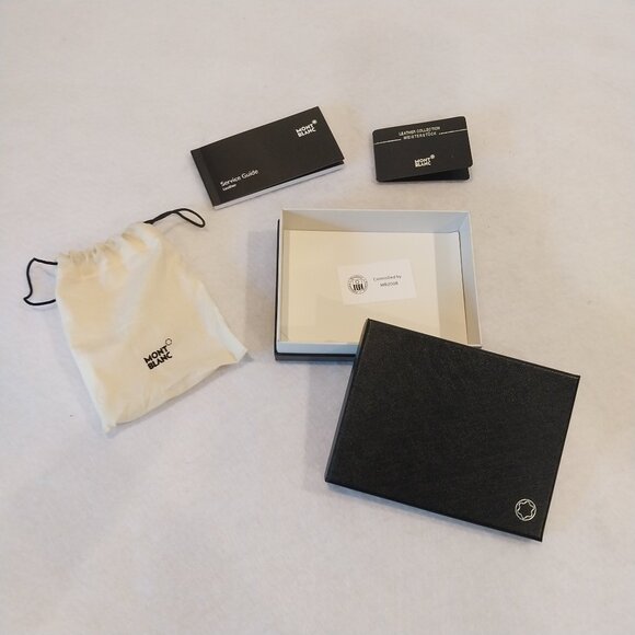 Montblanc Storage Box Case and Dust Pouch Bag for Passport Holder Leather Goods. - Picture 1 of 5